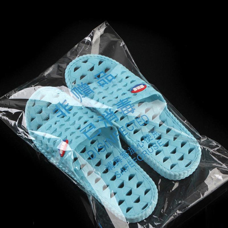 不干自粘胶袋毛巾浴697巾浴店服袋o酒pp透明塑料已消毒袋可印Logo