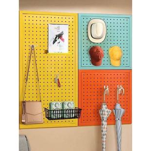 需定制圆孔洞洞板置物架侧面配件展示超市饰品汽修装修五金工具挂