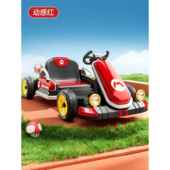 正品 宝具车电遥玩控漂移四轮小孩瓶汽 马里奥儿童电动卡丁车宝新款