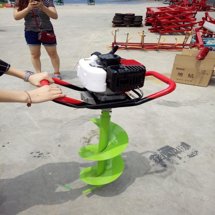 汽小油坑机ZMA 单人提型地钻 手便挖捷式立杆打坑机