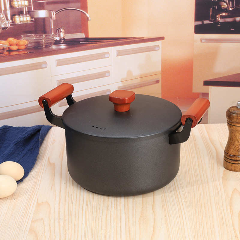 新中式铁锅具套装三件套加厚轻油烟不粘锅炒锅平底煎锅汤锅礼品锅