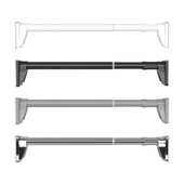 免打孔加长加粗收缩晾衣杆窗帘杆衣柜支撑架晾衣架伸缩浴室浴帘杆