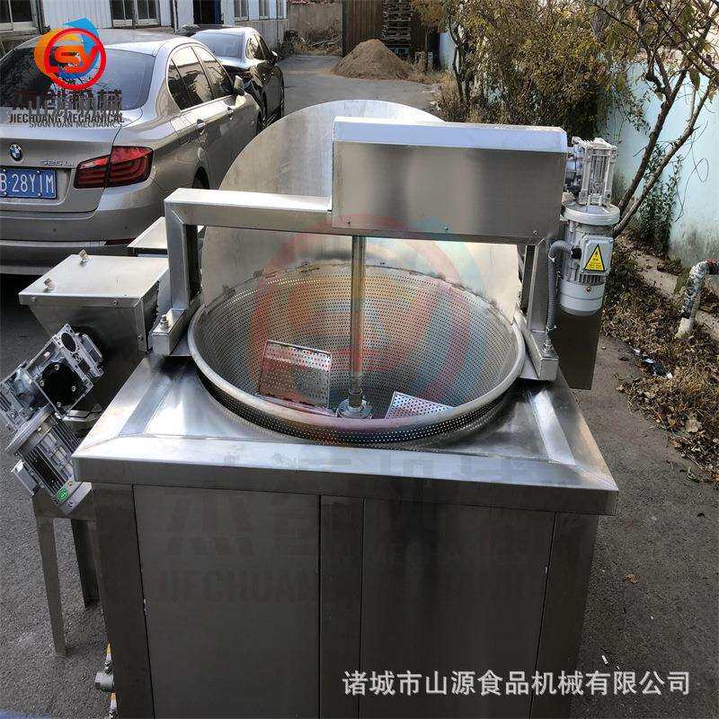 休闲小吃兰花豆油炸锅 油条薄脆油炸设备 商用蚕豆油炸机器