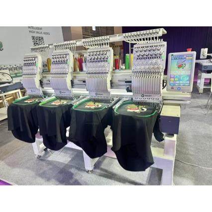电脑绣花机四头刺绣机平绣成衣绣帽子绣，大行程磁吸款