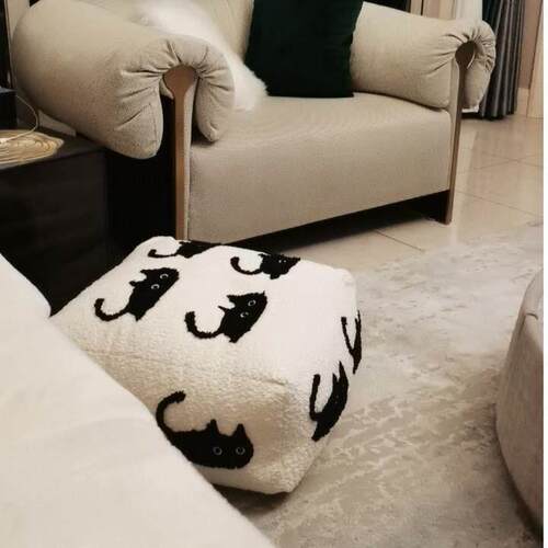 猫咪坐墩客厅懒人地上小沙发坐垫防屁股痛家用矮凳可拆洗蒲团可爱