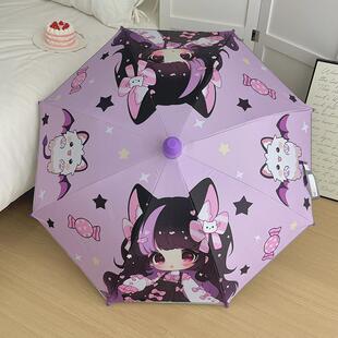 新卡通儿童伞安全小学生自动伞男女儿童长柄伞6 12岁带姓名贴纸