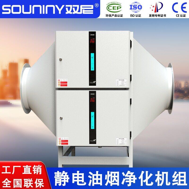 双尼油烟净化机组餐饮商用效油烟净化器静电式低空油烟净化设备