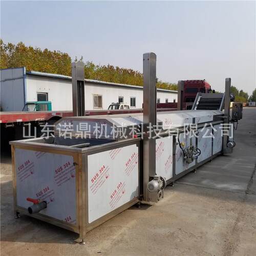 鱼豆腐油炸机油水分离 全自动控温油炸成套设备 诺鼎纯油刮渣油炸