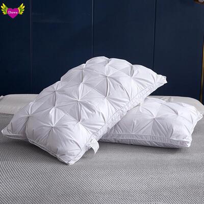 白鹅绒全棉羽绒枕 95% Goose Down Pillow Soft Feather Pillows