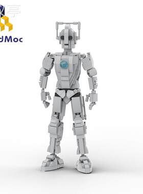 BuildMoc欧美影视系列积木神秘博士赛博朋克机器人机甲积木玩具
