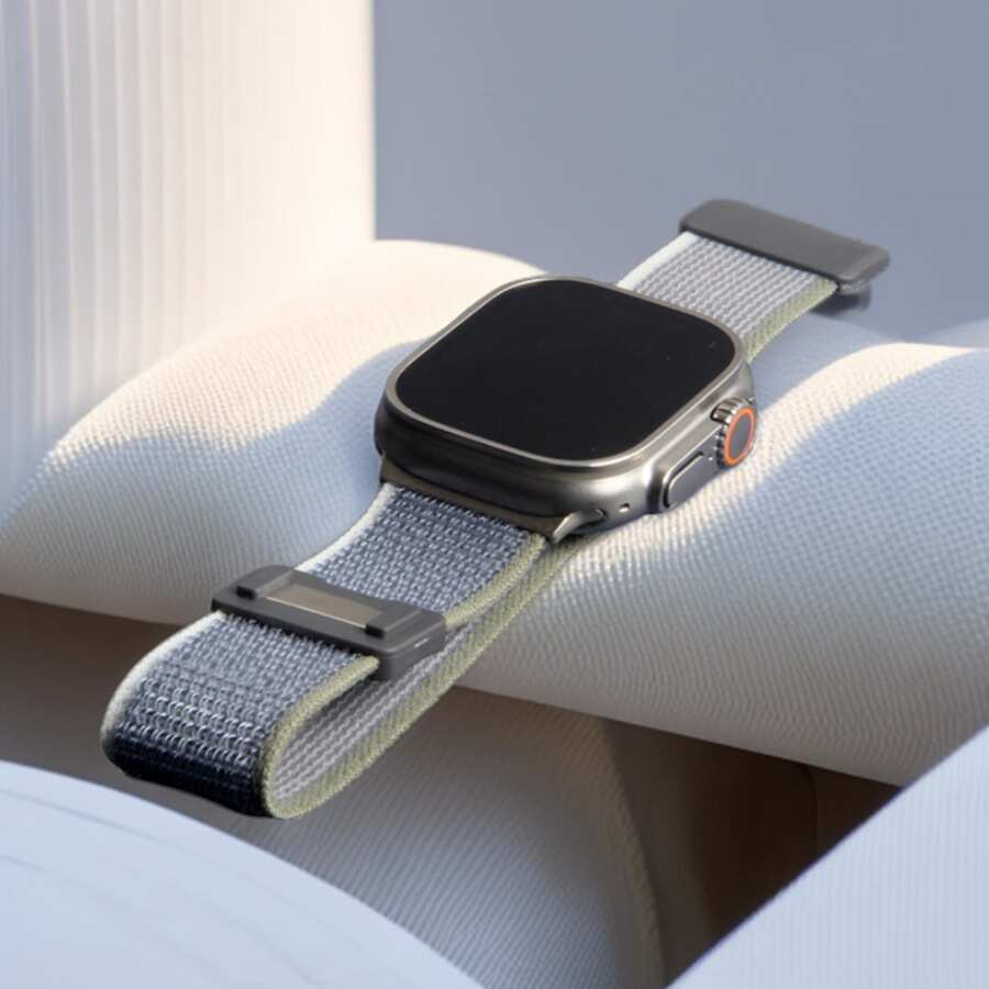 适用苹果手表带applewatch9小众高级感拼色iwatch ultra2磁吸表带