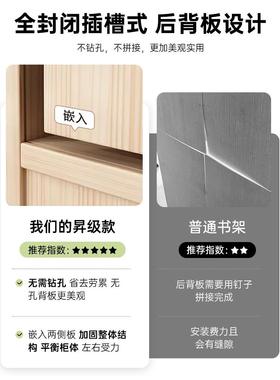 书实木架落地转角物置架一体柜靠墙储物简易夹缝RML窄柜学生家用
