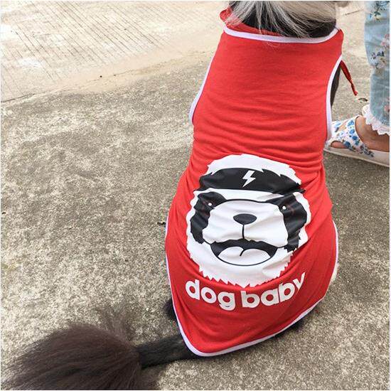 (夏装薄款)狗狗衣服宠物中大犬大狗金毛萨摩耶边牧夏装春装背心