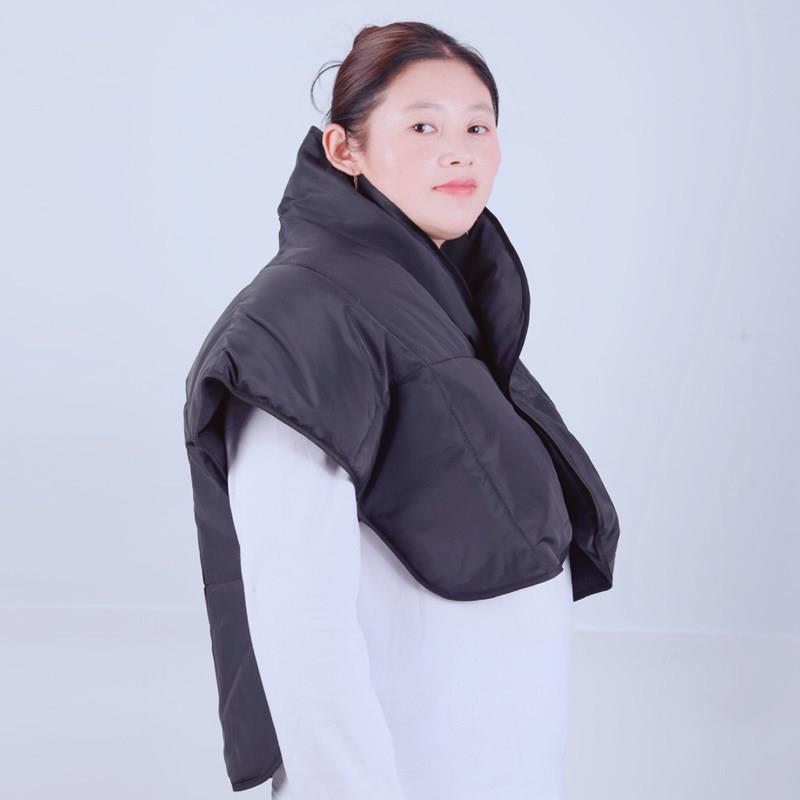 羽绒护肩坎肩加厚保暖睡觉月子中老年护肩膀颈椎背心男女防寒产妇