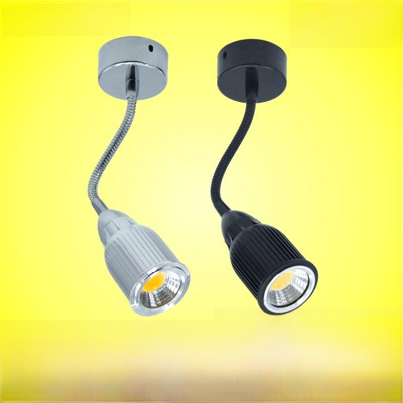 led软管射灯明装吸顶cob长杆弯管7w10瓦服装店背景墙照画壁灯15w