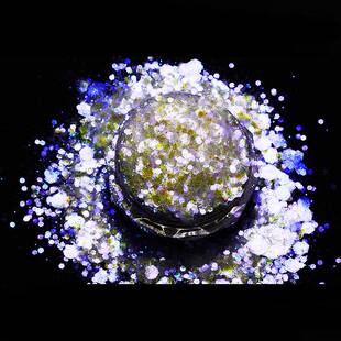 美甲闪粉亮片珠光妖精之瞳饰品金葱粉变色龙喷漆彩妆幻彩洒金