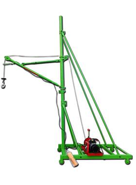 220v小型吊运机建筑60度旋转吊机吊沙机室外装修家用80v提升机