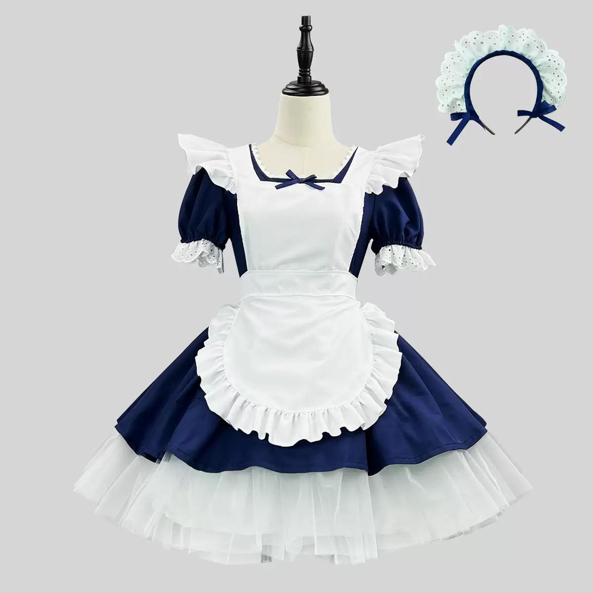 新品经典天使女仆装cosplay 爱丽丝软妹Lolita女佣裙咖啡厅连衣裙