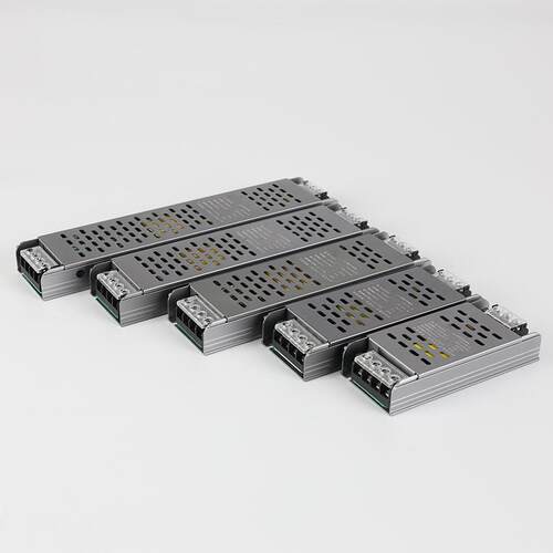 LED低压灯带电源12v24v灯箱广告长条静音变压器线形灯防反接设计