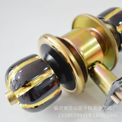 新款直销黑金加重室内球形锁房间锌合金圆球锁厨房门锁具家用木门