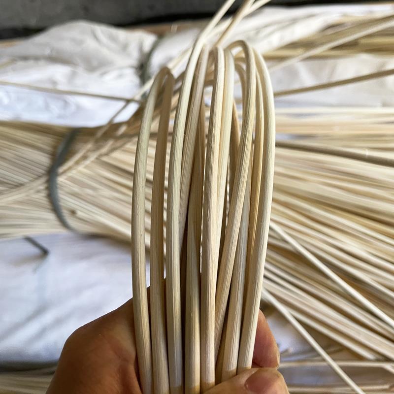 印尼天然藤条藤丝半圆广藤白藤材料编织茶壶把手缠绕压条家具藤线