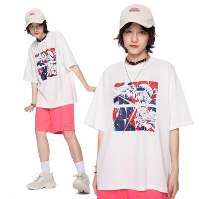 MuseDash神秘少女T恤宽松纯棉日系夏装帅气游戏情侣街头喵斯快跑