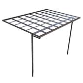 铝合金雨棚别墅露台棚庭院户外阳光棚家用耐力板隔热棚露台遮阳棚