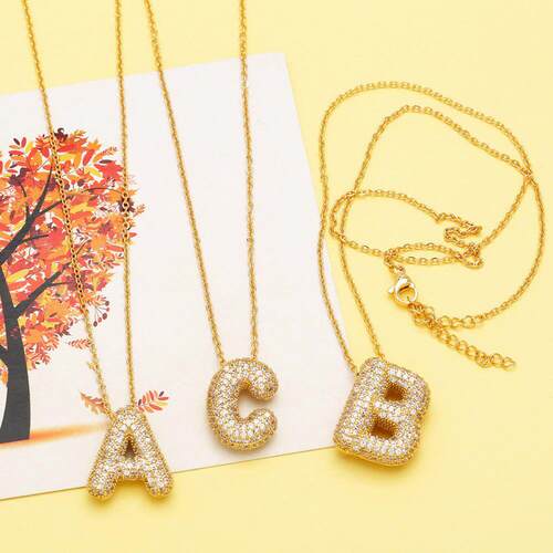Pendant Silver Necklace Jewelry Wedding Charm Chain Gold