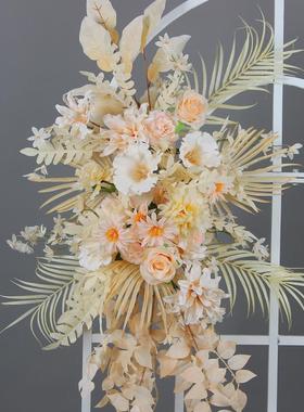 庆花桃大花仙点挂花拐森系红色系角花路引花VIS排婚礼背婚景挂花