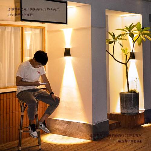 防水壁灯太阳能UY装饰洗墙灯照明走廊庭院花园IW户外酒店别墅包邮