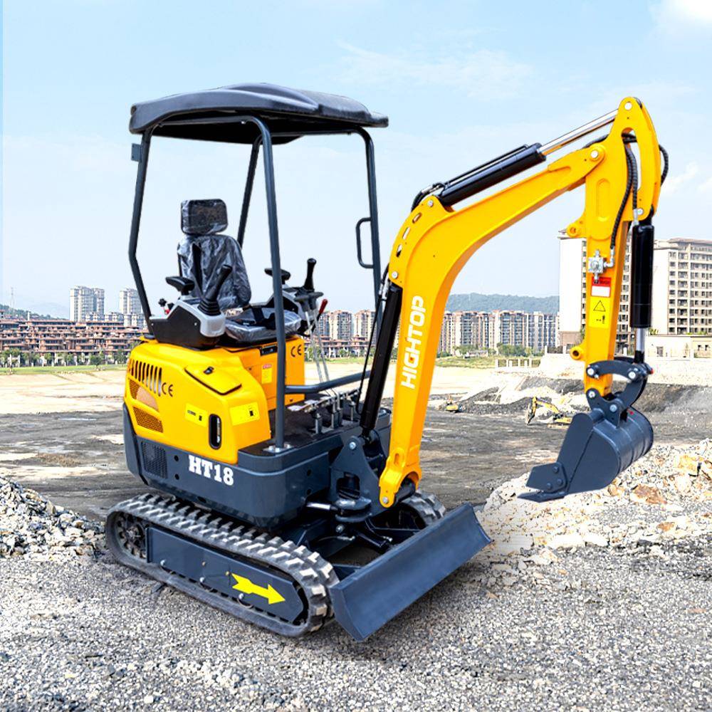工厂直发小型履带式挖掘机HT18L迷你小挖机家用农用果园挖土机