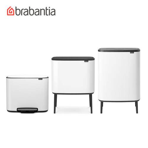 brabantia柏宾士垃圾桶厨房家用分类垃圾箱不锈钢带盖子卫生桶BO