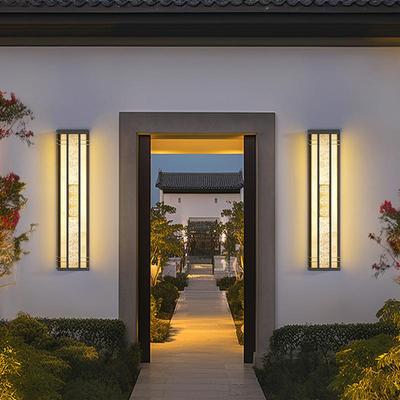 太阳能灯户外防水壁灯别墅庭院室外阳台大门口新中式高级感墙灯