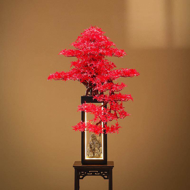 仿真植物落地装饰品客厅酒店走廊过道摆设大型假树迎客松开业摆件