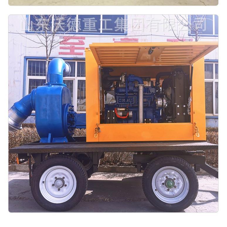 应急防汛柴油扬水泵机组动农用水灌溉大型移高程抽水柴油机泵WD机