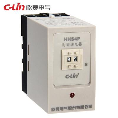 欣灵HHS4P时间继电器0.99S 9.9S 99S 99M二位数字式同JS14P