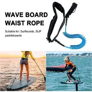 Coiled Leash Maximum Tensile Length Up To 10 Feet Surfboard