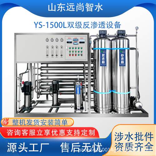 大型工业RO反渗透净水器水处理设备过滤器双级去离子纯水商用超纯