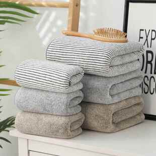 竹碳纤维浴巾情侣男女家用洗澡毛巾套装不掉毛比全棉纯棉好抹裹胸