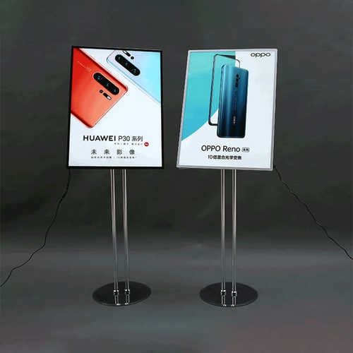 led发光广告牌展示牌海报宣传展架立式灯箱落地式水牌立牌