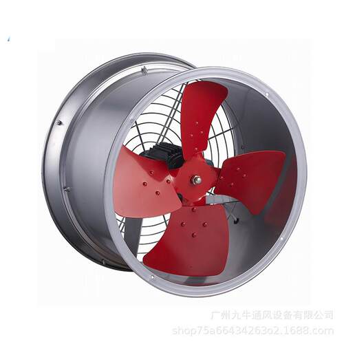 九洲管道风机工业一轴流低风机SF-H352F字脚架噪音工厂排风通风换