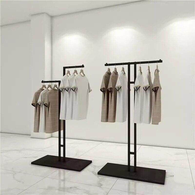 服装店展示架高档中岛架正挂落地式橱窗货架男装店陈列婚纱架定制