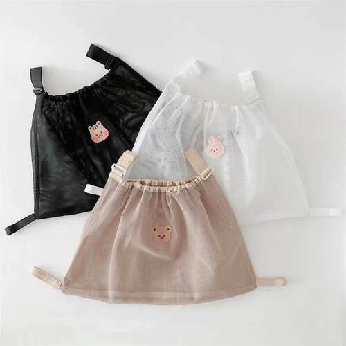 Reusable Stroller Hanging Bag Summer Mesh Stroller Bag Nappy