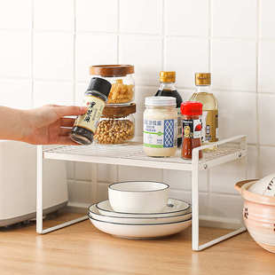 PK7J厨房橱柜分层置物架台面台上多层双层架子柜内柜子收纳隔板