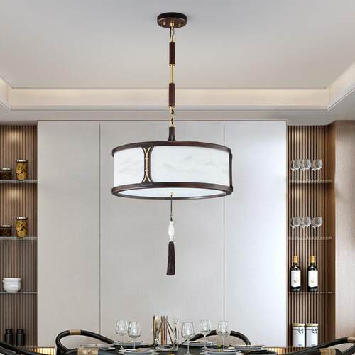 新中式餐厅吊灯卧室灯家用中国风餐厅灯样板房间loft灯饰楼梯吊灯