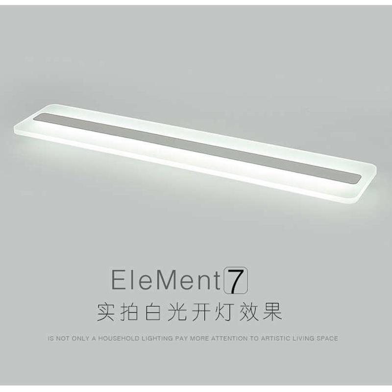 客厅家用长方形吸顶灯阳台灯具简约玄关走廊长条led现代超薄过道