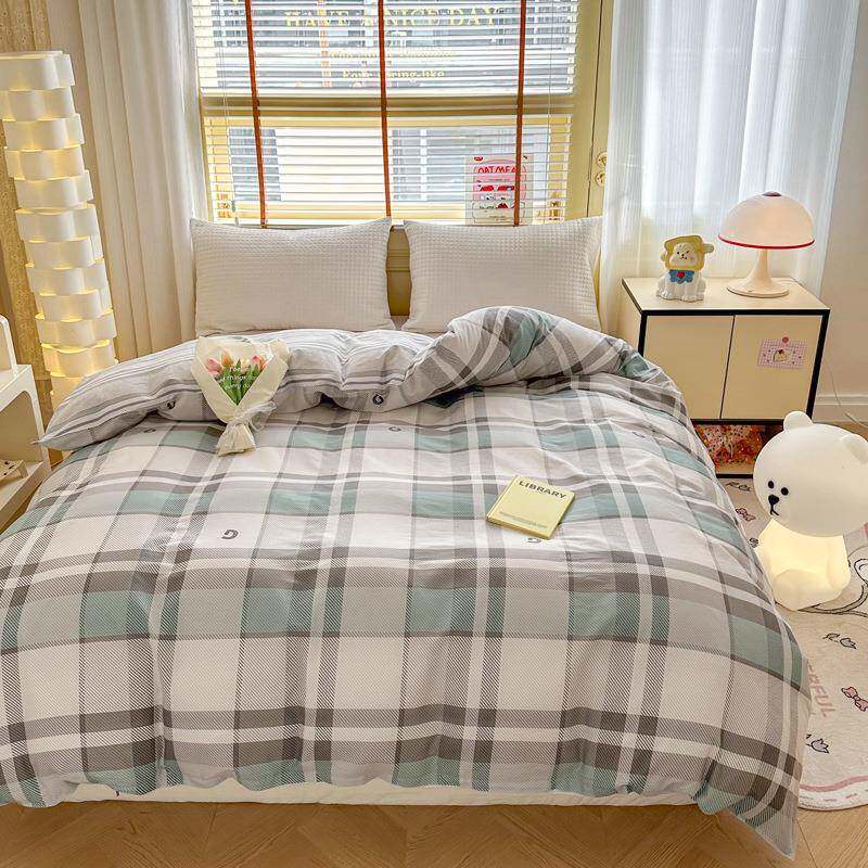 纯棉被套单件100全棉床单春夏薄款被罩单人150x200x230被子套被单