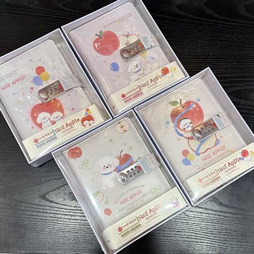 拾光17298-PU高档密码锁本高颜值学生日记本笔记本创意记事本