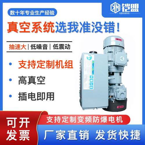 厂家直销单级旋片真空泵大型包装机吸塑机覆膜机用
