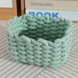 框框收纳筐脏衣服杂物玩具零食编织篮子家用电视柜桌面整理可移动